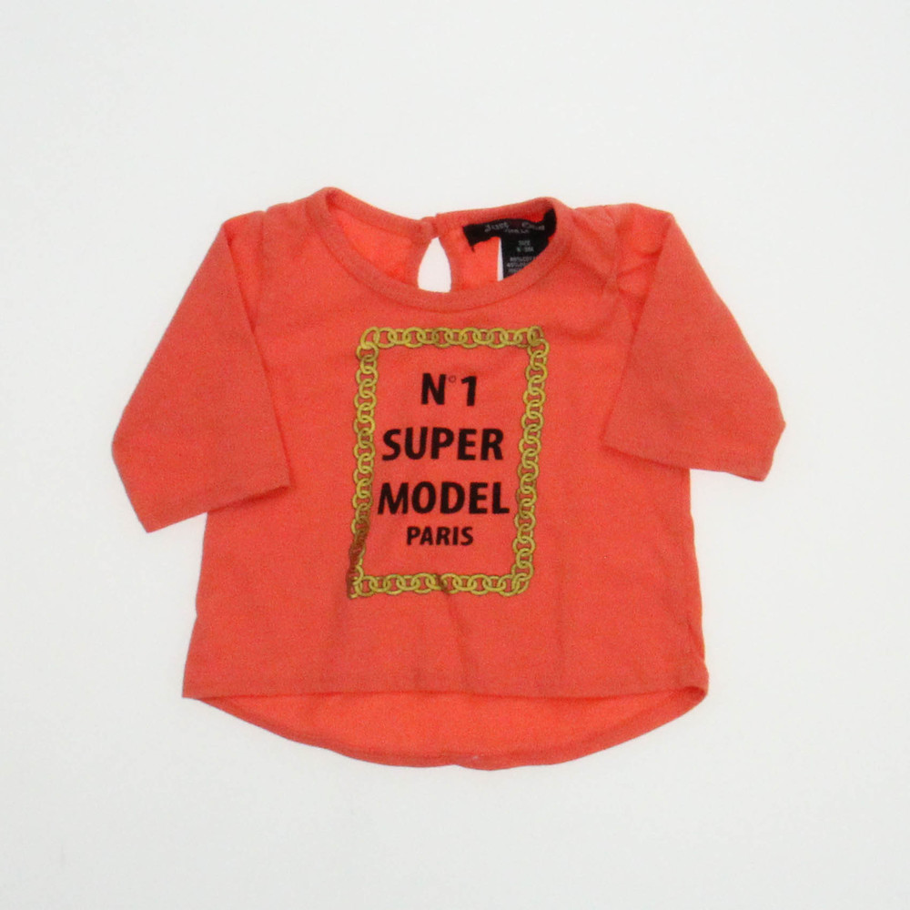 Just One Girls Girls Orange T-Shirt size: 6-9 Months